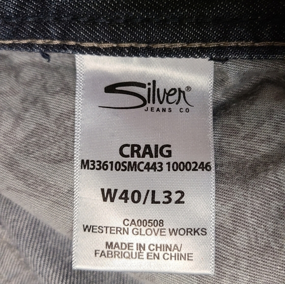Men's silver jeans 40x32 - Picture 4 of 9